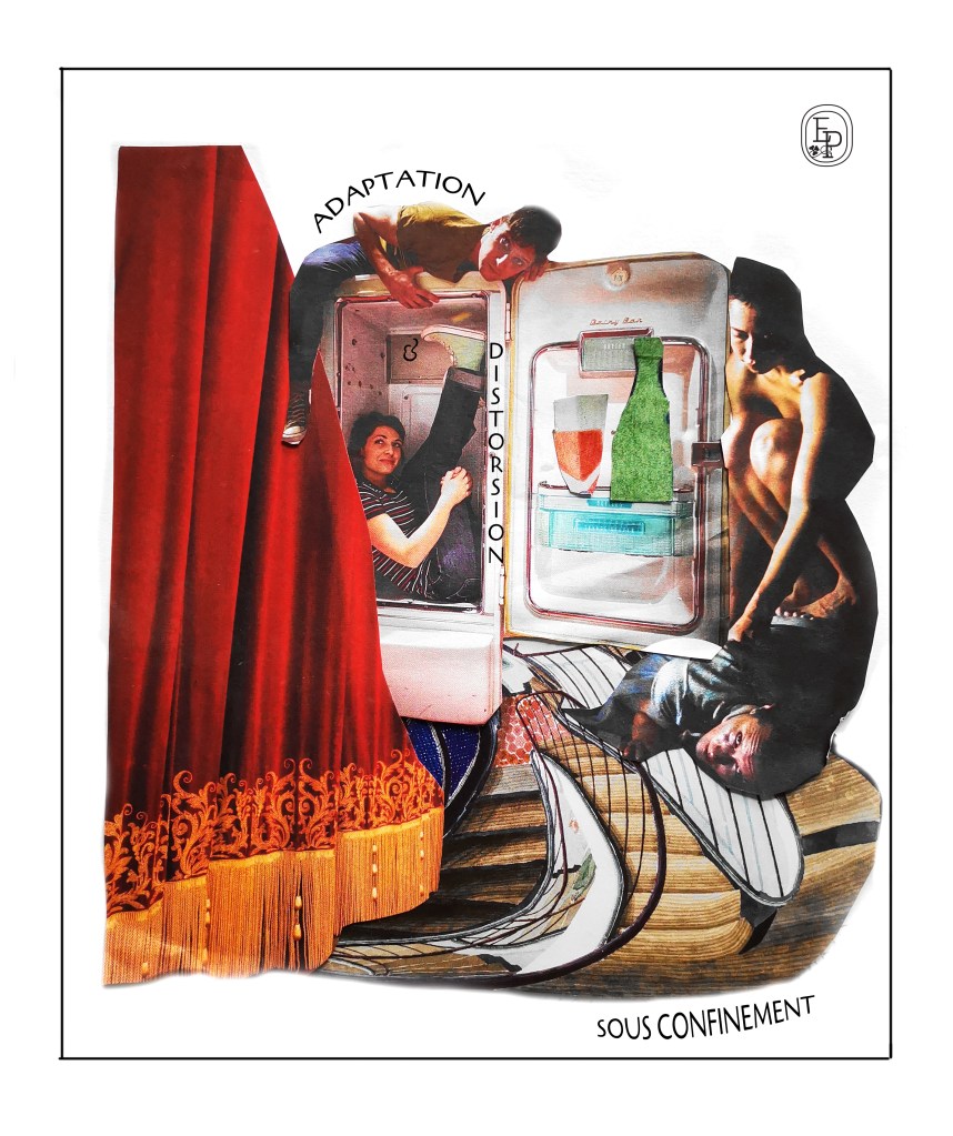 Collage n°5 Emilie Pruvost Soin des sens adaptation distorsion & confinement