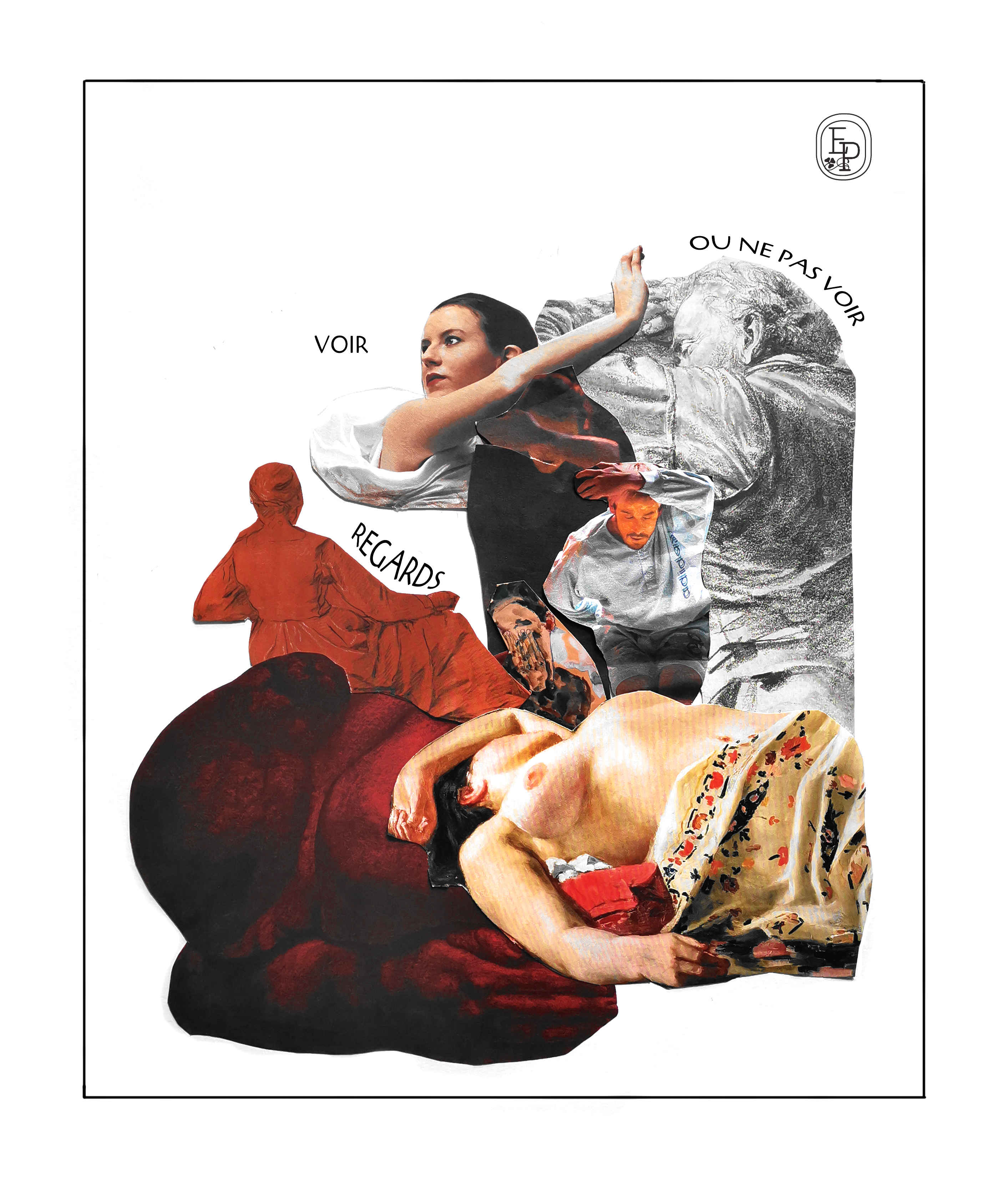 Collage n°4 EMILIE PRUVOST SOIN DES SENS VOIR OU NE PAS VOIR