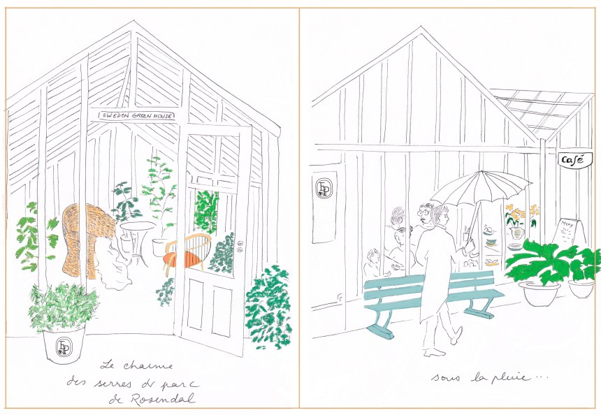 Carnet de voyage - Parc de Rosendal - © Émilie Pruvost tous droits réservés